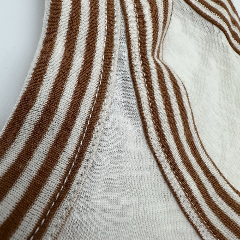 Madewell Ringer Organic Cotton Scoop Neck Tank Top Cream Off-White Womens Small - Picture 5 of 8